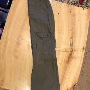 Prana Size 12 Pants with zippers shorts